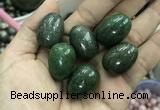 CDN33 18*25mm egg-shaped pyrite gemstone decorations wholesale