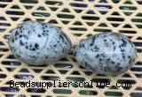 CDN349 35*50mm egg-shaped sesame jasper decorations wholesale