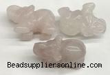 CDN400 25*50*35mm elephant rose quartz decorations wholesale