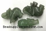 CDN419 25*50*35mm elephant green aventurine decorations wholesale