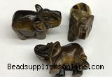 CDN420 25*50*35mm elephant yellow tiger eye decorations wholesale