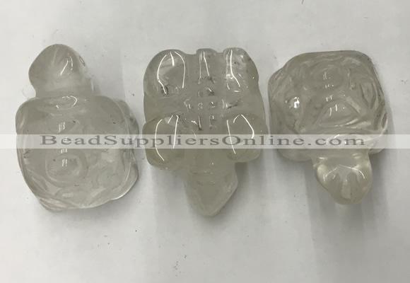 CDN430 28*45*22mm turtle white crystal decorations wholesale