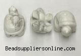 CDN434 28*45*22mm turtle white howlite decorations wholesale