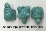 CDN435 28*45*22mm turtle imitation turquoise decorations wholesale