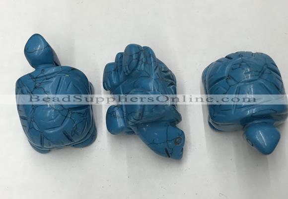 CDN436 28*45*22mm turtle imitation turquoise decorations wholesale