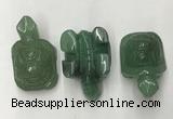 CDN437 28*45*22mm turtle green aventurine decorations wholesale