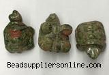 CDN442 28*45*22mm turtle unakite decorations wholesale