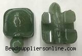 CDN458 38*55*28mm turtle green aventurine decorations wholesale