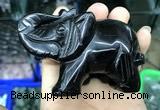 CDN537 35*80*55mm elephant black agate decorations wholesale