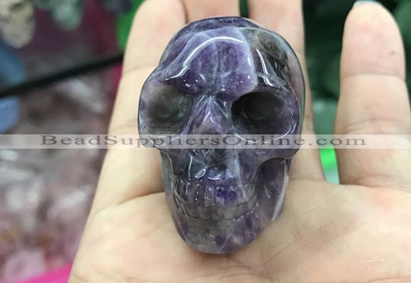 CDN552 35*50*40mm skull dogtooth amethyst decorations wholesale