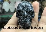 CDN555 35*50*40mm skull snowflake obsidian decorations wholesale