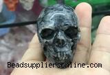 CDN556 35*50*40mm skull black labradorite decorations wholesale