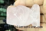 CDN571 35*50mm owl rose quartz decorations wholesale