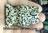 CDN575 35*50mm owl dalmatian jasper decorations wholesale