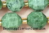 CDP80 15 inches 9*10mm faceted diopside beads