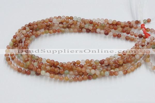 CDQ01 15.5 inches 6mm round natural red quartz beads wholesale