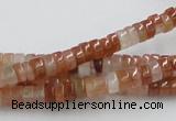 CDQ03 15.5 inches 3*6mm rondelle natural red quartz beads wholesale