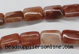 CDQ20 15.5 inches 10*14mm rectangle natural red quartz beads wholesale