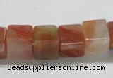 CDQ37 15.5 inches 12*12mm cube natural red quartz beads wholesale