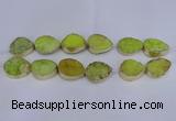 CDQ510 20*30mm - 22*30mm teardrop druzy quartz beads wholesale