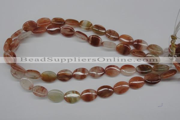 CDQ53 15.5 inches 13*18mm oval natural red quartz beads wholesale