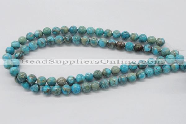 CDS03 16 inches 10mm round dyed serpentine jasper beads wholesale