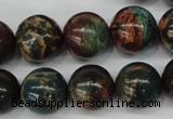 CDS190 15.5 inches 16mm round dyed serpentine jasper beads