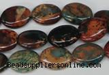 CDS207 15.5 inches 12*16mm oval dyed serpentine jasper beads