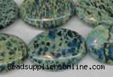 CDS56 15.5 inches 22*30mm oval dyed serpentine jasper beads