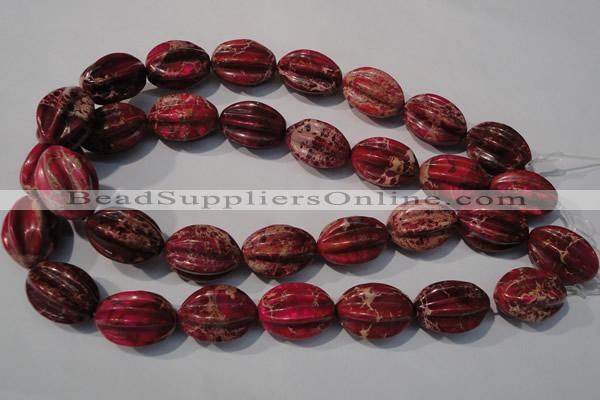 CDT769 15.5 inches 18*25mm star fruit shaped dyed aqua terra jasper beads