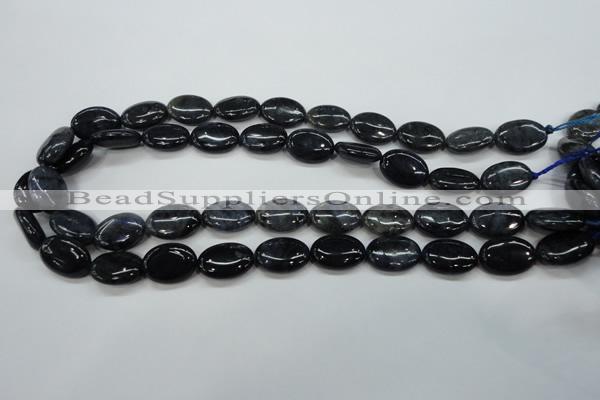 CDU08 15.5 inches 13*18mm oval natural blue dumortierite beads