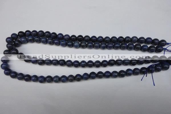 CDU102 15.5 inches 8mm round blue dumortierite beads wholesale