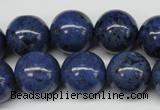 CDU106 15.5 inches 16mm round blue dumortierite beads wholesale