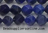 CDU337 15.5 inches 8mm faceted nuggets blue dumortierite beads