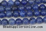 CDU340 15.5 inches 4mm round blue dumortierite beads wholesale