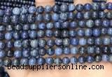 CDU351 15.5 inches 6mm round blue dumortierite beads wholesale