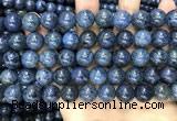 CDU354 15.5 inches 12mm round blue dumortierite beads wholesale