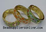 CEB147 19mm width gold plated alloy with enamel bangles wholesale