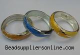 CEB150 19mm width silver plated alloy with enamel bangles wholesale