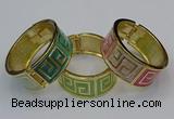 CEB165 23mm width gold plated alloy with enamel bangles wholesale