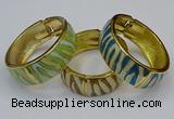 CEB167 20mm width gold plated alloy with enamel bangles wholesale