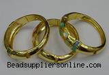 CEB169 17mm width gold plated alloy with enamel bangles wholesale