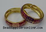 CEB171 18mm width gold plated alloy with enamel bangles wholesale