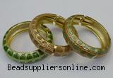 CEB174 20mm width gold plated alloy with enamel bangles wholesale