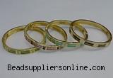 CEB84 8mm width gold plated alloy with enamel bangles wholesale