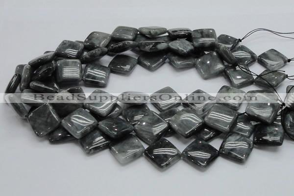 CEE17 15.5 inches 20*20mm diamond eagle eye jasper beads wholesale