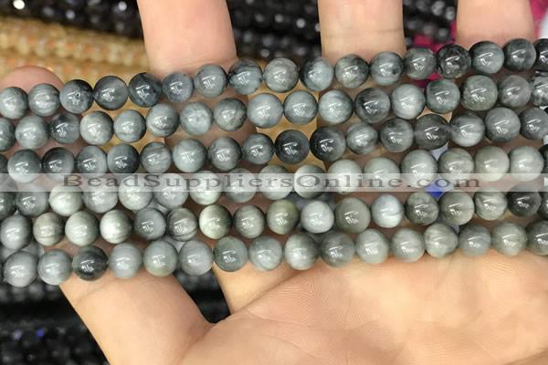 CEE510 15.5 inches 6mm round eagle eye jasper beads