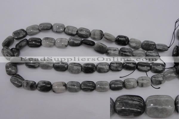 CEE74 15.5 inches 12*16mm rectangle eagle eye jasper beads