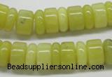 CEJ02 15.5 inches 5*14 & 8*14mm rondelle lemon jade beads wholesale