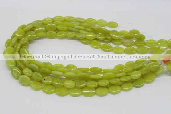 CEJ06 15.5 inches 12*16mm oval lemon jade beads wholesale